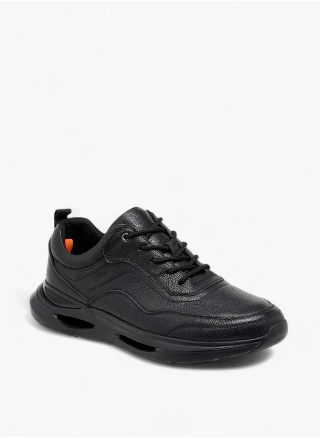 لو كونفورت Men Panelled Lace-Up Sneakers