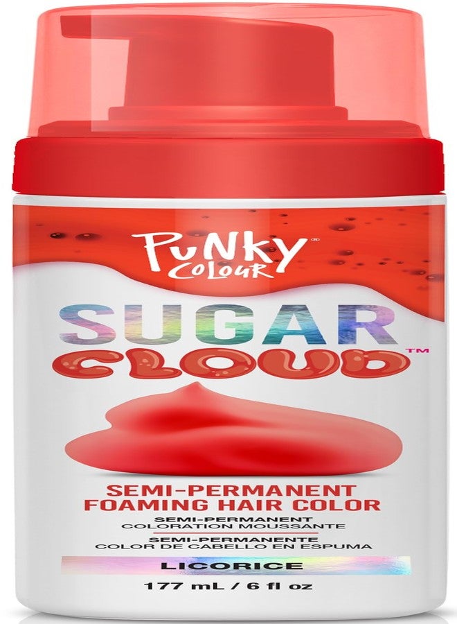 Punky Sugar Cloud Semi-Permanent Foam Hair Color, Licorice - Vibrant Hair Dye for Long-Lasting Color, Easy Application Foam Hair Dye, 6 fl oz. - Image 1