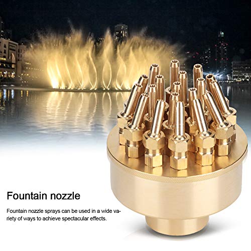 TOPINCN Fountain Nozzle Brass 3 Layers Adjustable Watering Sprayer Pond Sprinkle Jet DN40 - Image 3