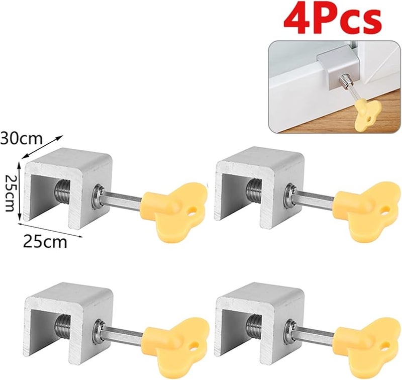 Sliding Window Door Locks Single Size 4 Pcs Set - Image 3