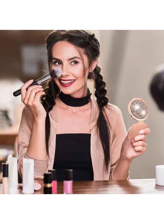 Vicenpal Magnifying Compact Cosmetic Mirror Round Pocket Makeup Bridesmaid Gifts Hand Held Small For Purse Travel Mirrors Proposal Bridal Shower Gifts 2.75 Inch (12 Pcs) Pack Of 1 - Image 4