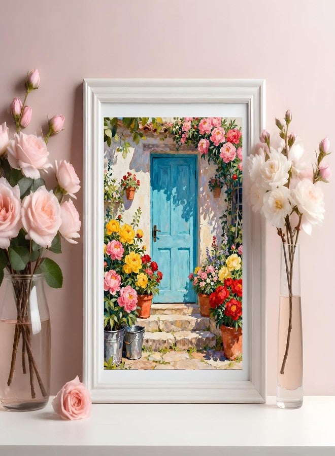 MBNTJHT Scenery Paint by Numbers Kit for Adults Beginner,Unframed Flowers and Door Oil Paint by Number Kits,DIY Acrylic Painting Art Craft Kit for Home Wall Decor 16x20 Inch. - Image 4