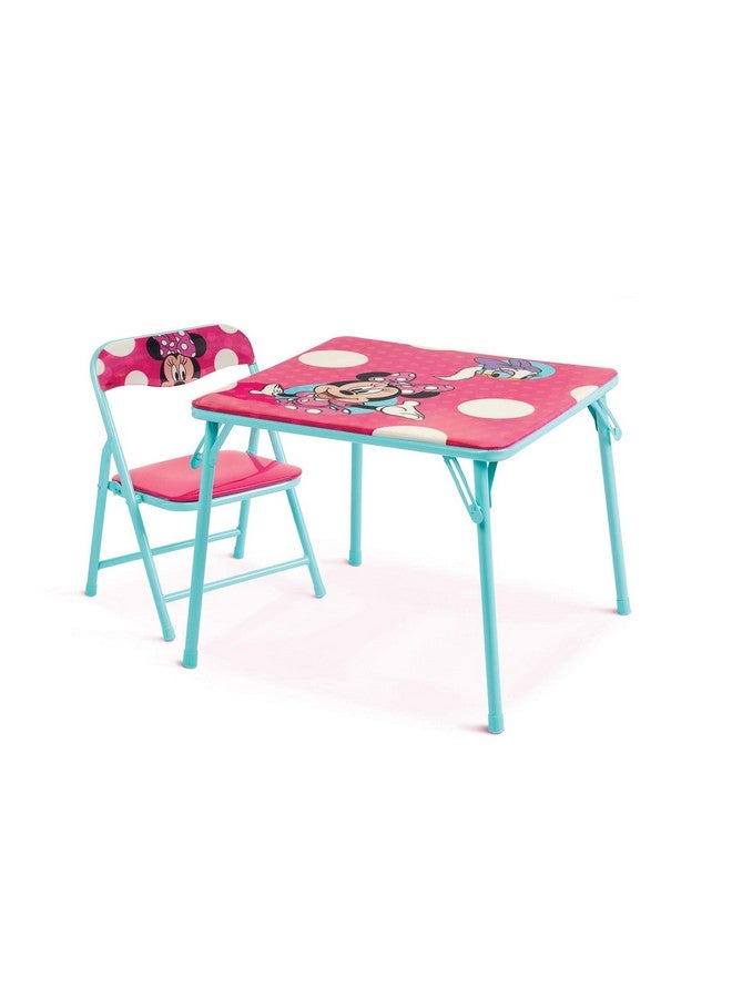 Minnie Jakks Pacific Minnie Jr Activity Table Set with One Chairs ,Teal and Red - Image 3