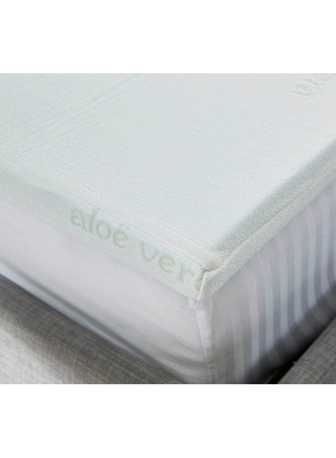 Home Box Premium Quality Aloe Vera Cool Gel Infused Memory Foam Soft Touch Washable Spill And Stain Resistant King Size Mattress Topper  - Image 5