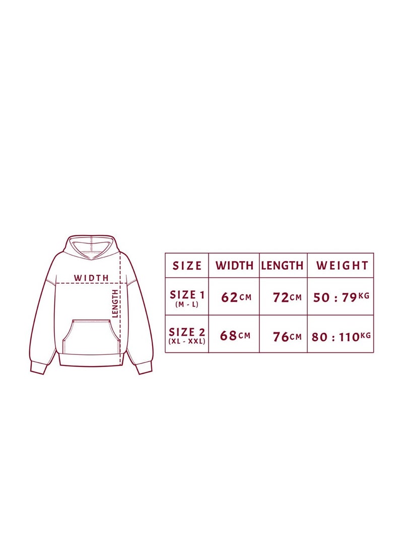 BURGUNDY Mintgreen Oversized Limited Edition Hoodie - Image 3