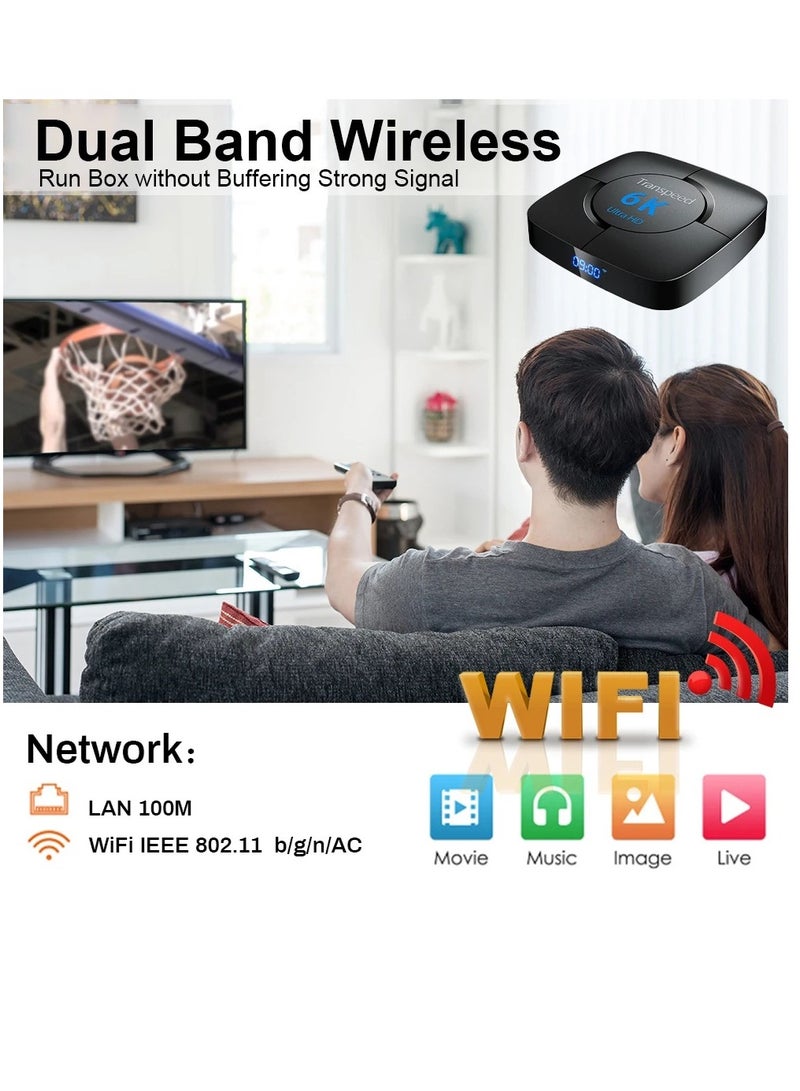 Transpeed Android 12.0 Set Top Box Voice Assistant 6K  4GB 64GB - Image 5