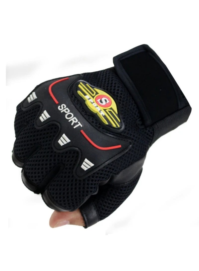 Generic Half-finger gloves for gym and motorcycle riding  - Image 1