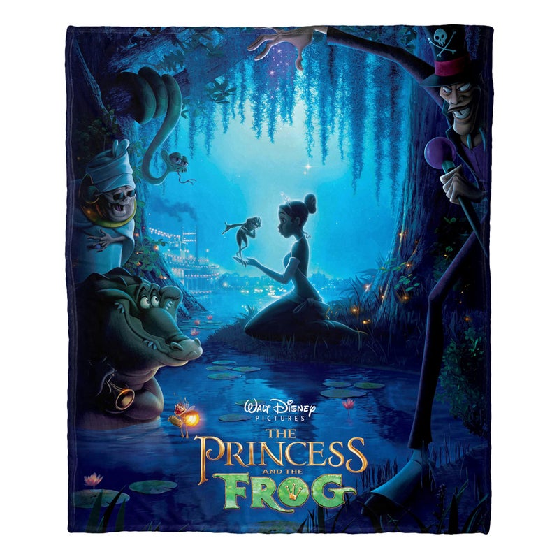 Northwest Northwest Disney Princess Silk Touch Throw Blanket 50 x 60 Princess Frog Poster