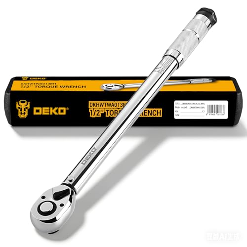 DEKOPRO Torque Wrench 1/2 Inch Drive Click, 10-170 Ft-Lb/13.5-229 Nm Car Torque Wrench, ±3% High Precision, 72 Tooth Torque Wrenches with Dual-Direction Adjustable for Bicycle, Car, Moto - Image 1