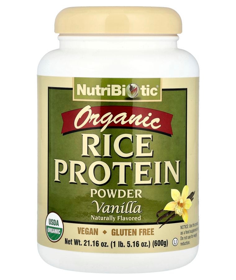 Organic Rice Protein Powder Vanilla 1 lb 5.16 oz (600 g)