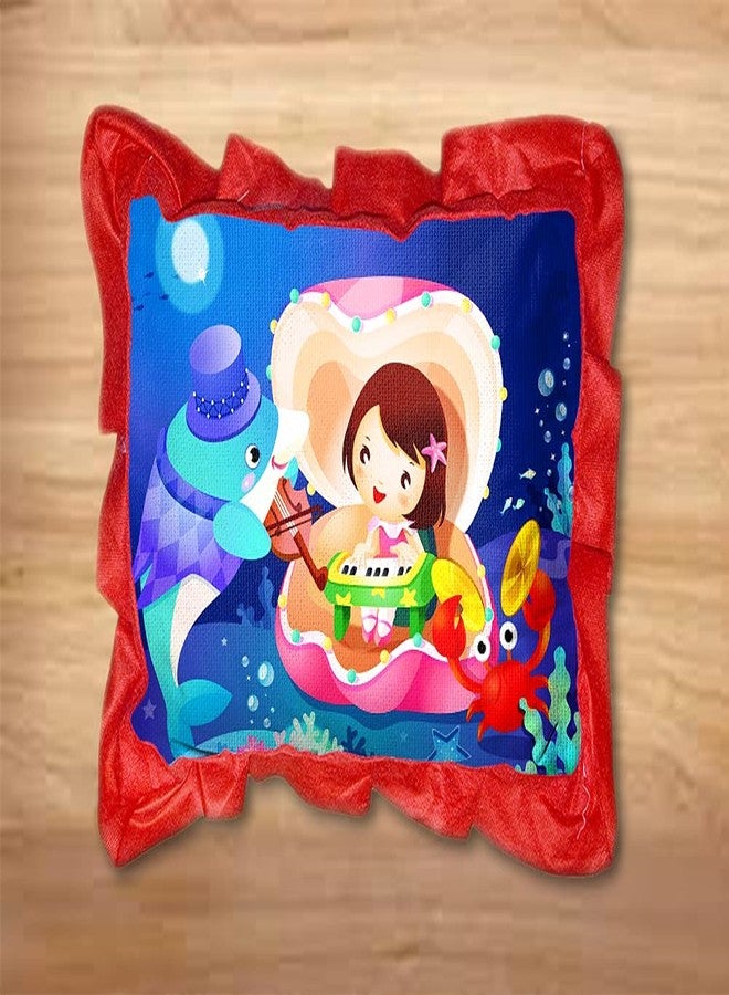 CUDDLY PRINT Cuddlyprint Kids Cartoon Printed Velvet Baby Pillow/Cushion/Toys/Soft Toys/Toddler Pillow/Kids Pillow for Baby Boy/Baby Girl (Rectangle Shape) - 14 x 20-inches Style 95 - Image 2