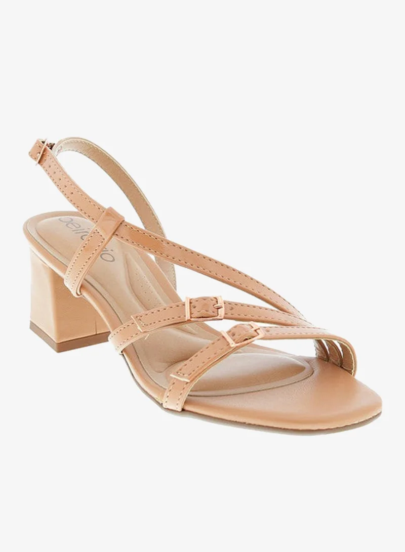 Mid Heels Sandals for Women – Sling Back Heel Sandals for Girls with Ankle Strap