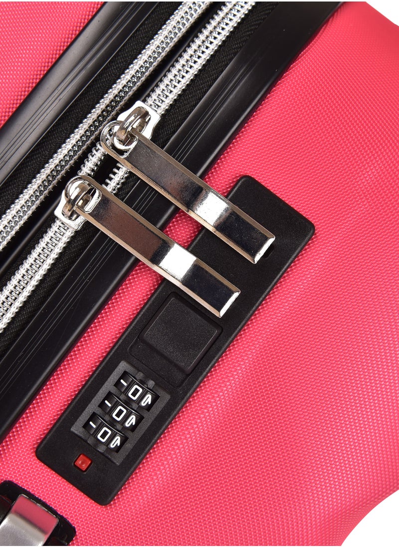 New Travel ABS Luggage Set, Hard Travel Trolley Bag with Carry On Cabin Size, Double 4 Wheels, and Combination Lock, 3 Pieces, 20/24/28, LA430-10/3P