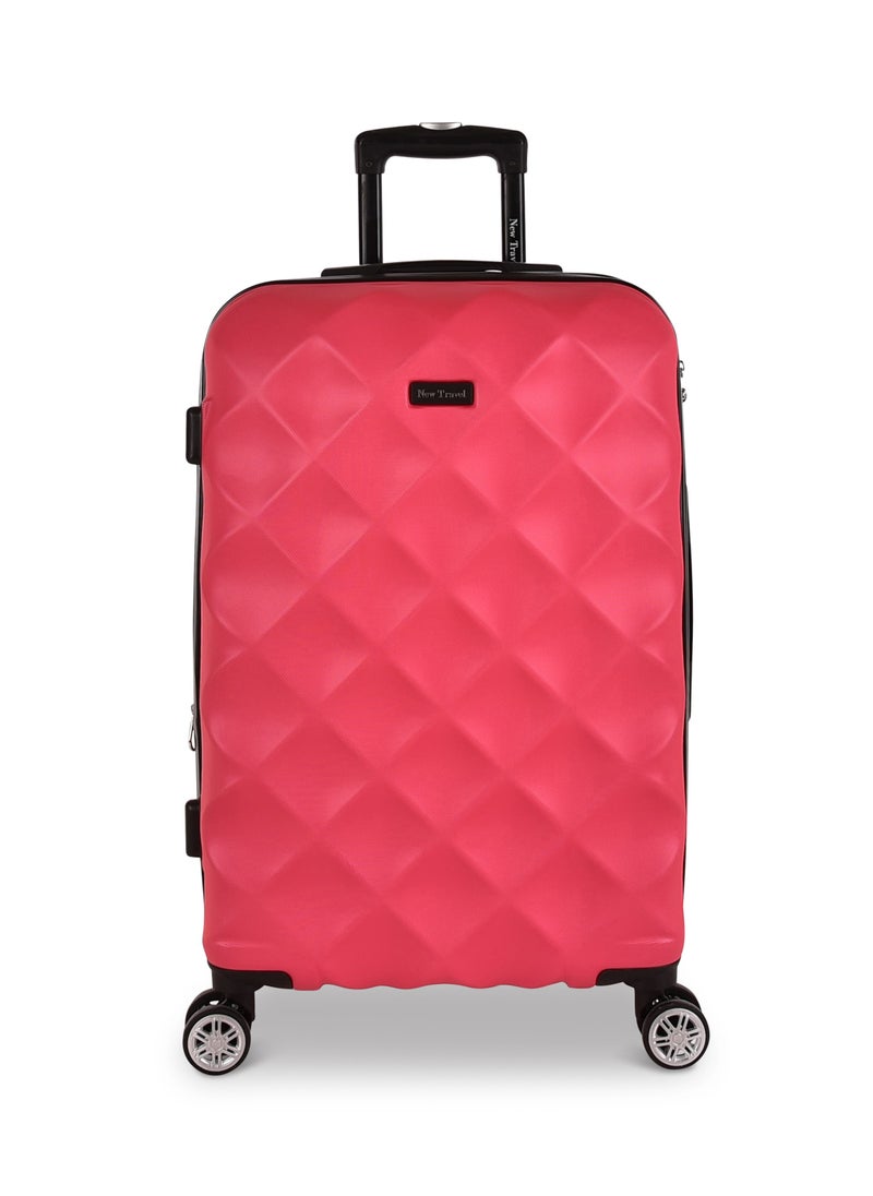 New Travel ABS Luggage Set, Hard Travel Trolley Bag with Carry On Cabin Size, Double 4 Wheels, and Combination Lock, 3 Pieces, 20/24/28, LA430-10/3P