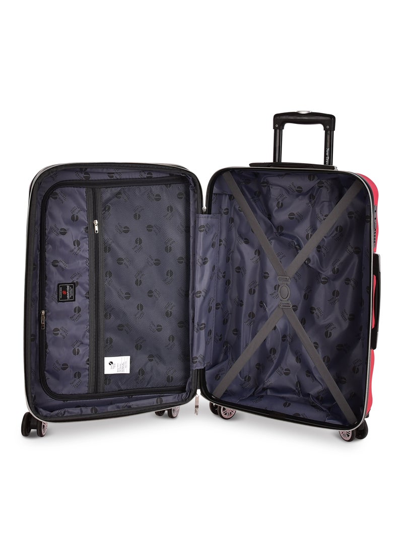 New Travel ABS Luggage Set, Hard Travel Trolley Bag with Carry On Cabin Size, Double 4 Wheels, and Combination Lock, 3 Pieces, 20/24/28, LA430-10/3P