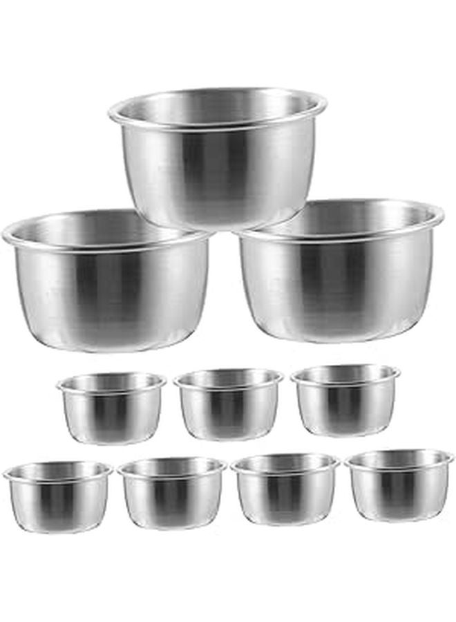 10Pcs Stainless Steel Sauce Cups Dipping Bowls For Restaurant Home Party - Image 1