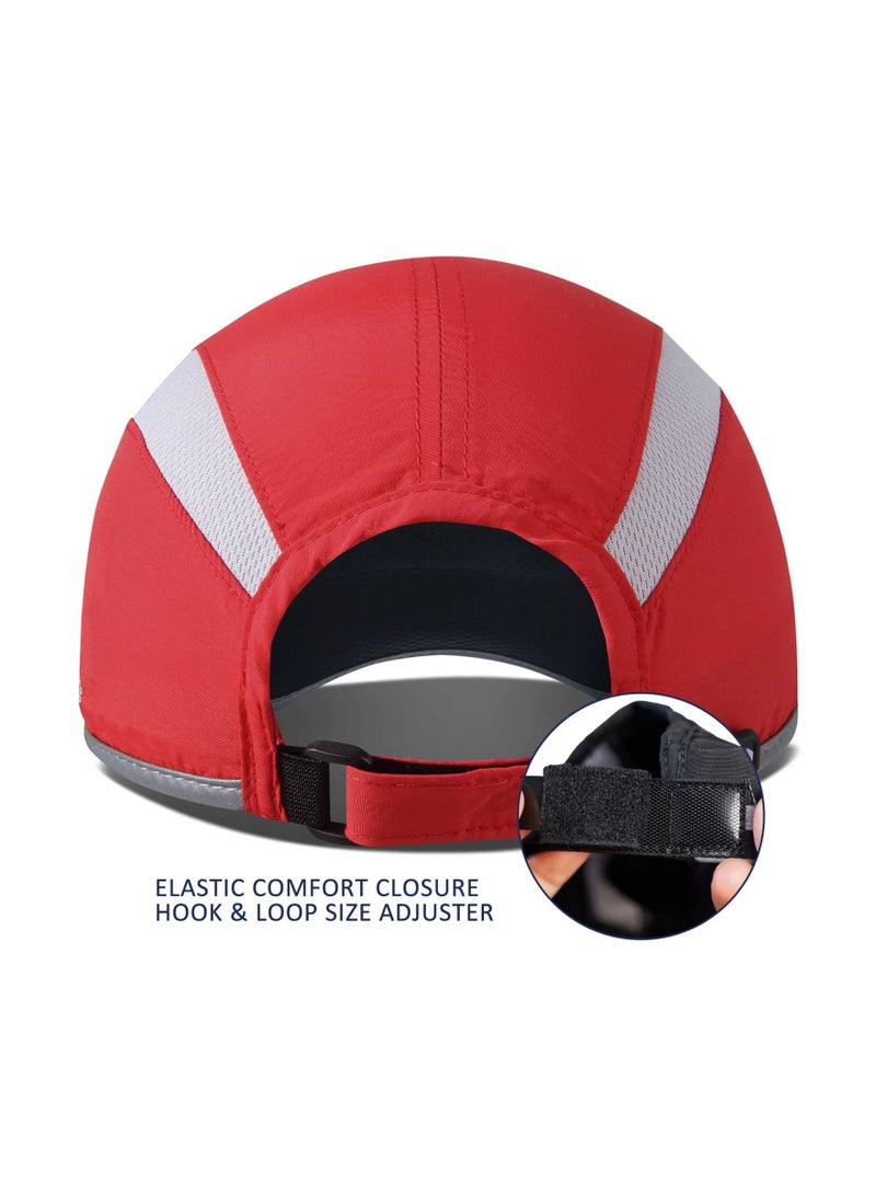 SYOSI Men Women Baseball Cap, Reflective Folding Outdoor Hat Adjustable Unstructured Design UPF 50+ Sun Protection Sport Hats Unisex Baseball Cap - Image 3