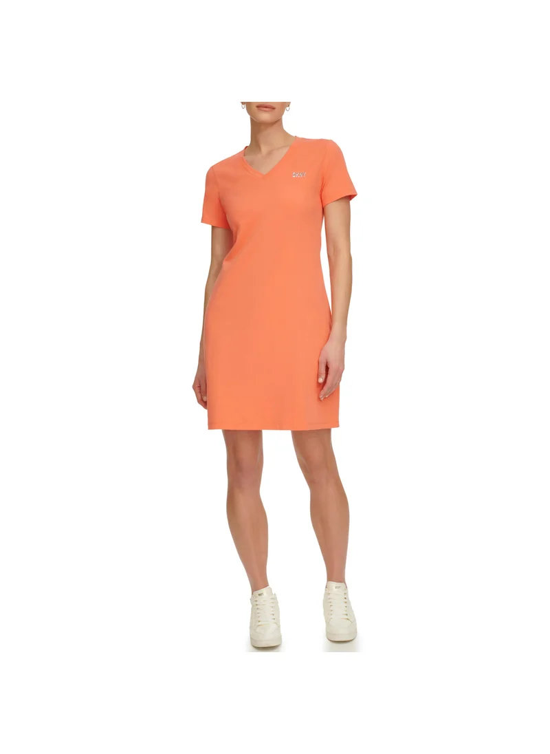 DKNY Sport V-Neck Knit Dress