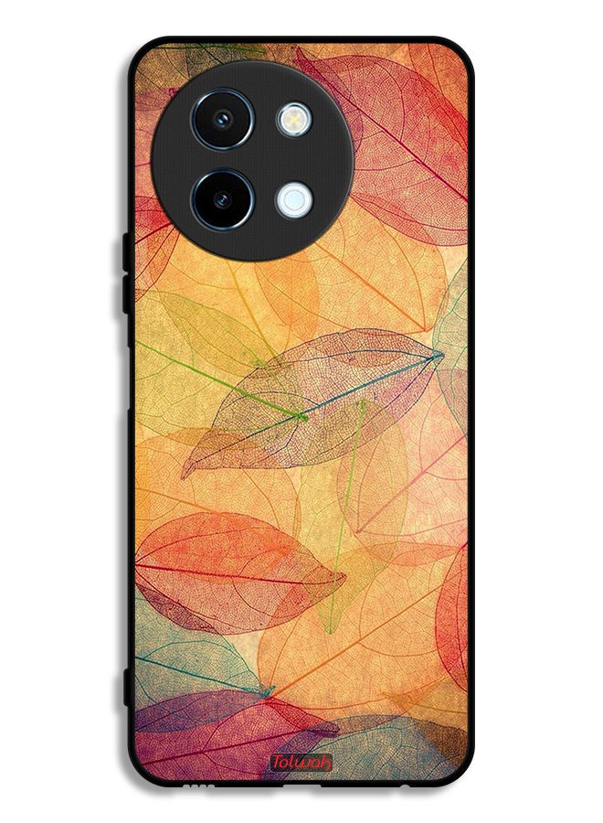 Tolwak Vivo Y38 5G Protective Case Cover Leaves Abstract Digital Art - Image 1