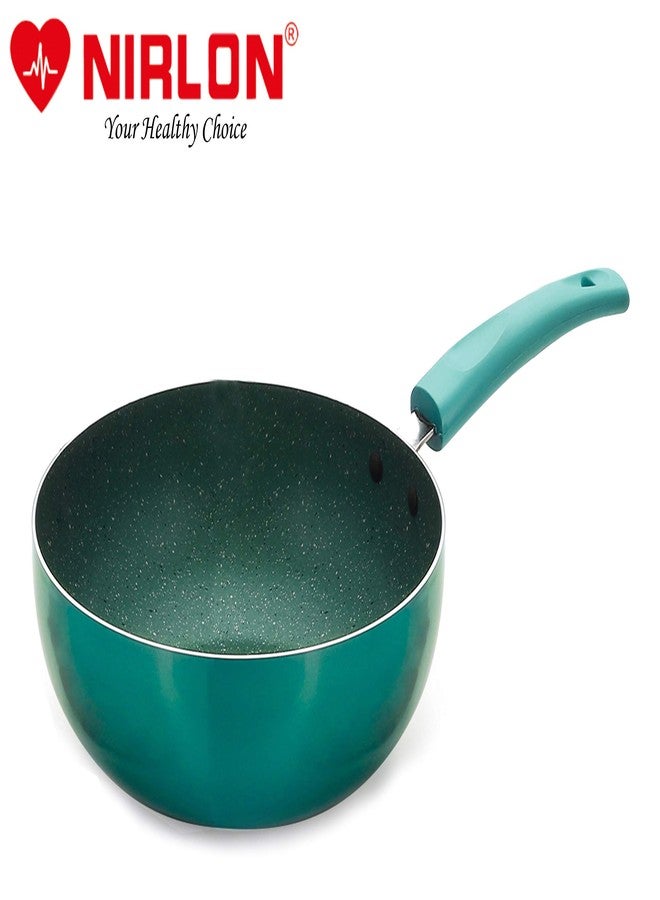 Nirlon Induction Base Non Stick Aluminium Deep Kadhai - Image 2
