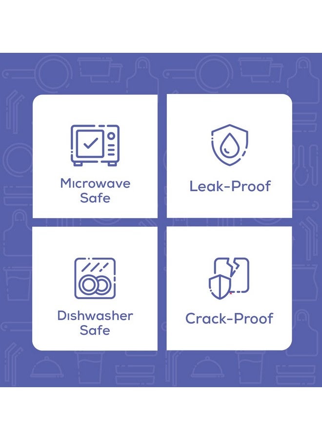 Gusto Comfy Package GUSTO [48 Sets - Combo] Plastic Deli Containers With Airtight Lids - 8 oz, 16 oz, 32 oz. - Food Storage/Soup Containers (Formerly - Image 4