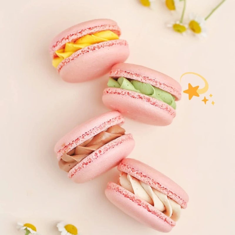 Sijiangmold 6-Cavity 3D Macaron Hamburger Silicone Molds Macaron Fondant Mold For Cake Decorating Cupcake Topper Chocolate Candy Gum Paste - Image 4
