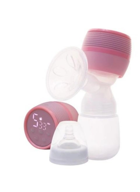La frutta Portable Electric Breast Pump – USB Rechargeable, Digital Display, 3 Suction Modes, Lightweight & Easy to Use – Pink