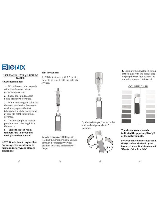 BIONIX pH Water Test Kit for Freshwater & Saltwater | 250 Test. - Image 3