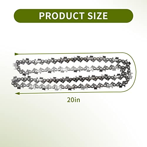 Anxingo 3 Pack 20" Chainsaw Chain 325" Pitch 058 Gauge 76DL Replacement for Blue Max 53543 8901 8902 Replacement for Husqvarna Stihl Poulan Craftsman Chainsaws - Image 3