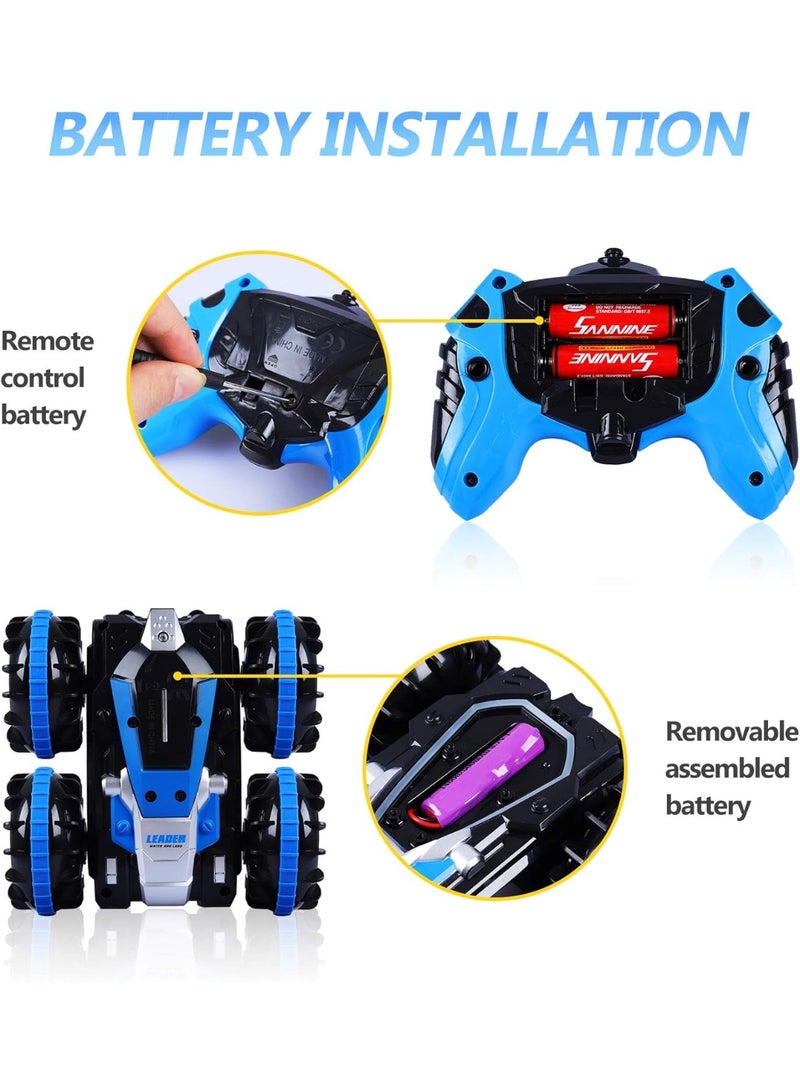 2.4GHz RC Boat  Monster Truck – 4WD Remote Control Stunt Car, Waterproof, Rechargeable, Double-Sided Flips  Rotating - Image 3