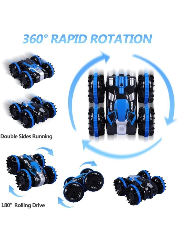 2.4GHz RC Boat  Monster Truck – 4WD Remote Control Stunt Car, Waterproof, Rechargeable, Double-Sided Flips  Rotating - Image 2