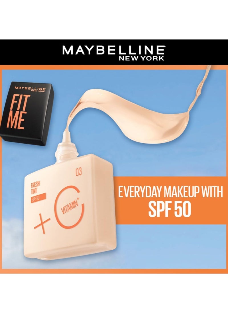 MAYBELLINE NEW YORK - Maybelline New York Fit Me Fresh Tint SPF 50 - 01 - Image 1