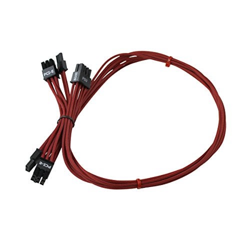 EVGA Red GS/PS (550/650 Watt) Power Supply Cable Set, Individually Sleeved(100-CR-0650-B9) - Image 4