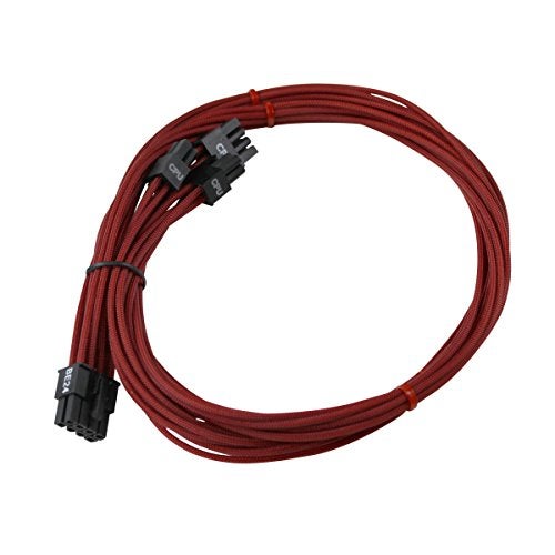 EVGA Red GS/PS (550/650 Watt) Power Supply Cable Set, Individually Sleeved(100-CR-0650-B9) - Image 3