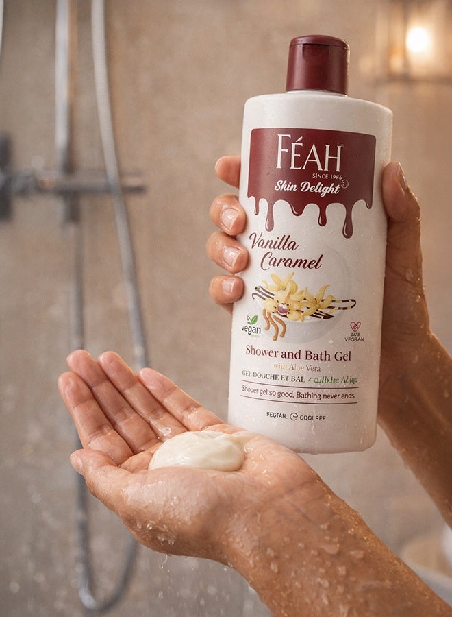 FEAH Vanilla Caramel Body Shower & Bath Gel 500ML - Soft & Creamy Fragrance Body Cleanser - Image 5