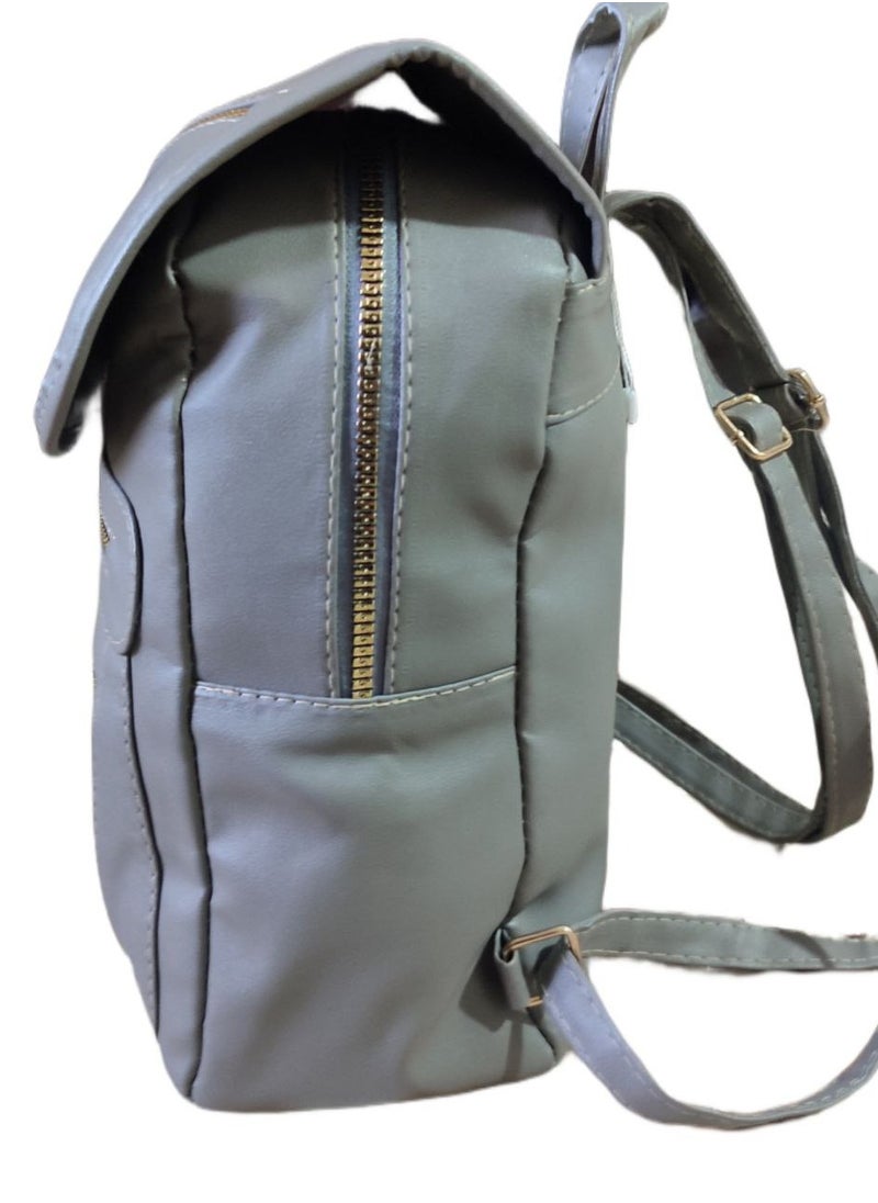 Generic Gray color women's backpack  - Image 2