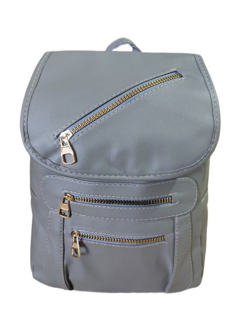 Gray color women's backpack