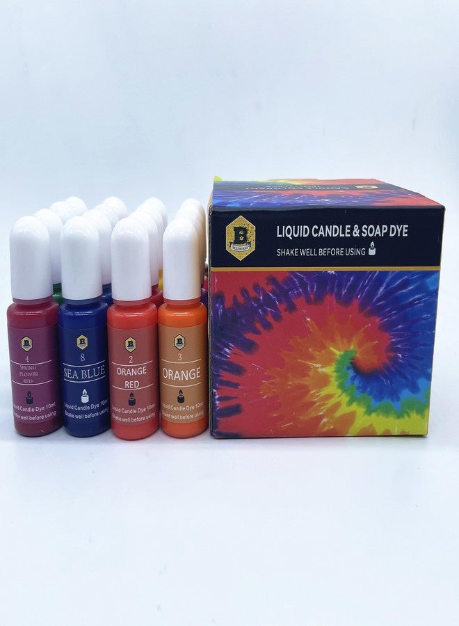Beesworks Candle Dyes | 16 Colors Liquid Dyes for DIY Candle Making | 16 Bottles Liquid Candle Dyes Each 0.35oz/10ml - Image 5