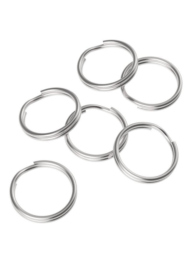 Pawfly 100 Pack 1/2 Inch Split Key Rings Mini Jump Rings Dog Tag Rings With Double Loops Small Metal Rings Connectors For Car Keys Jewelry Necklaces Bracelets Earrings Crafts Ornaments And Diy Arts  - Image 1