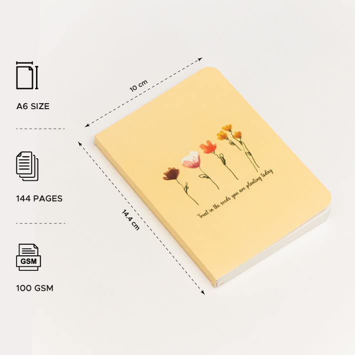 FACTOR NOTES دفتر A6: مخطط | 90 جرام لكل متر مربع | 160 صفحة (ثق في البذور) - Image 2