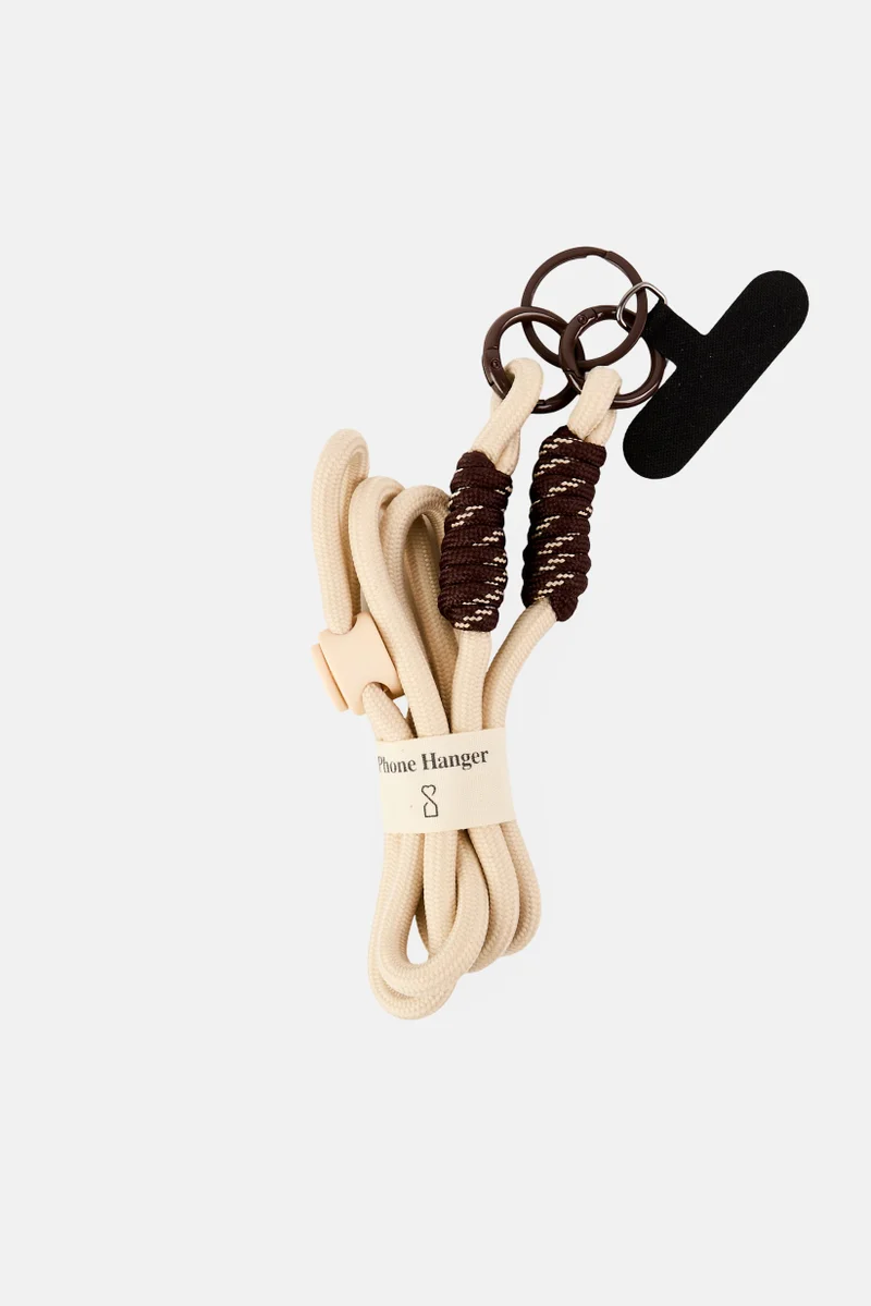 Muy Mucho Mobile Phone Landyard, Cream