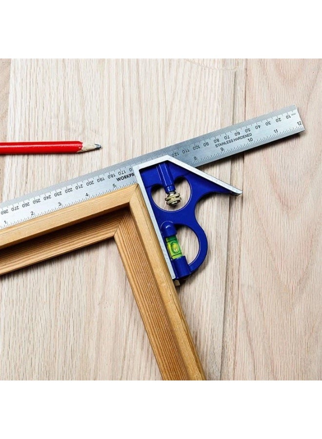 WORKPRO 300MM(12") ALUMINUM COMBINATION SQUARE - Image 2