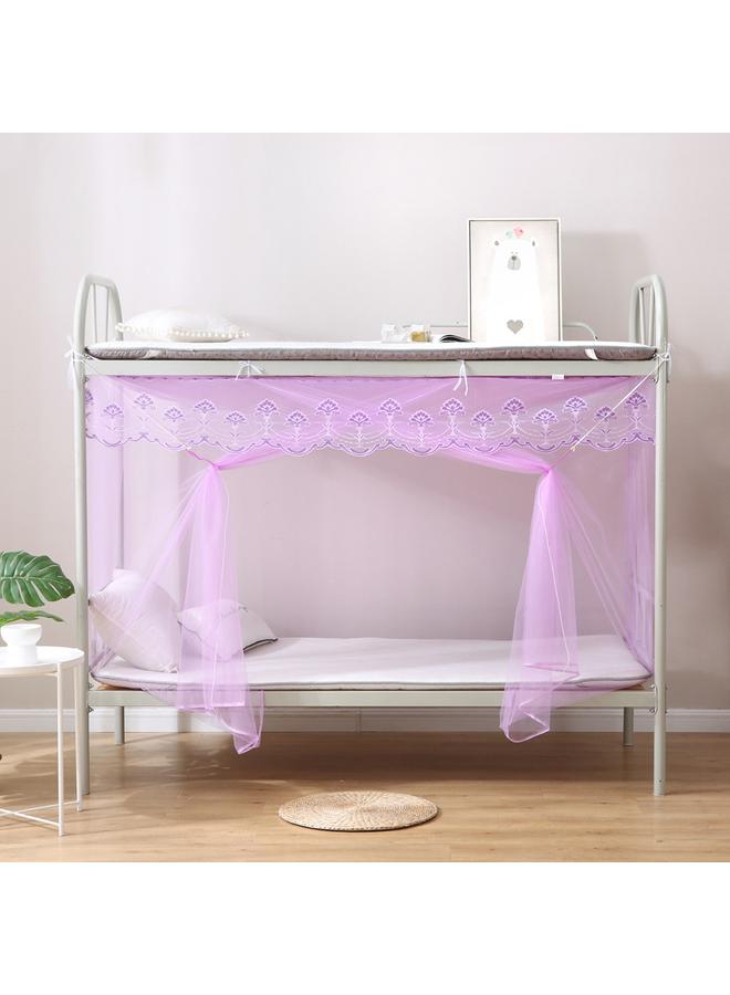 Bluejw Student Dormitory Zipper Mosquito Net Dust Top 0.9m Upper And Lower Bunk Bedroom 1m Single Double Bed 1.2 Household 1.5 Meters - Image 1