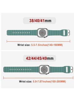ELTRAZONE "Adjustable Ocean Band for Apple Watch – Soft Silicone Sport Strap, 49mm to 38mm, Breathable Wristband for iWatch Ultra and All Models"  - Image 3