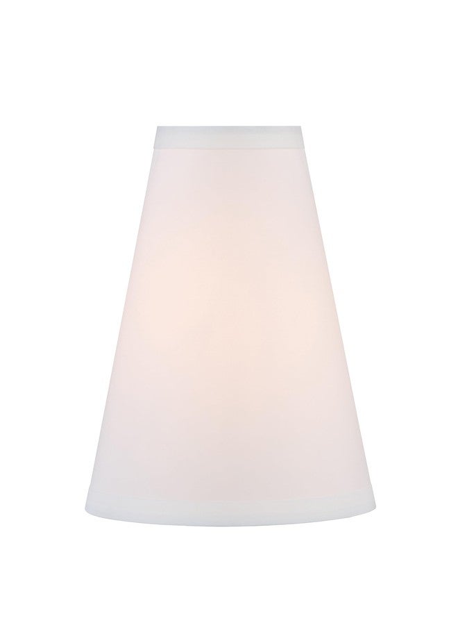 Aspen Creative 32170 Transitional Empire Shape Spider Construction Lamp Shade in Off White, (4" x 8" x 8") - Image 2