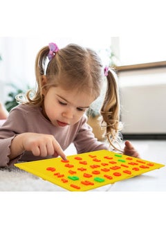 vGRASSP VGRASSP Alphabet and Number Platter Fun Learning Toy Set for Children with Plastic Board and 90+ Colorful Blocks - Endless Imagination and Learning - Multicolor (Color As Per Stock)  - Image 2
