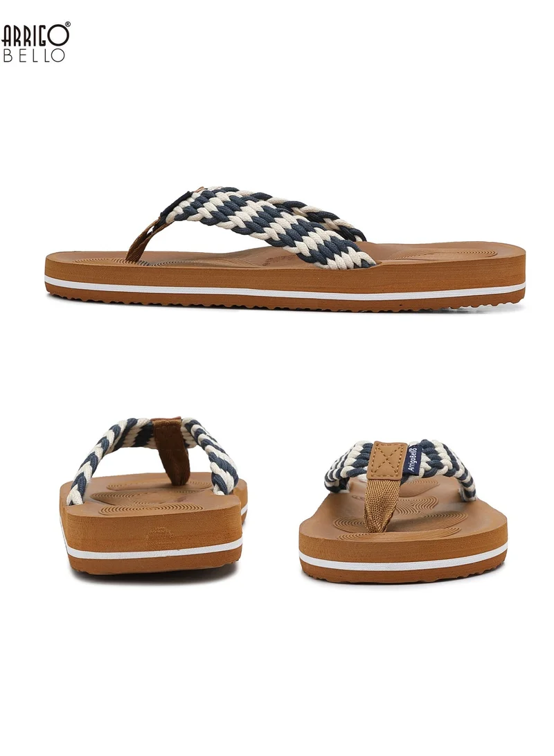 ARRIGO BELLO Navy Women's Summer Comfort Flip Flops - Stylish Thong Sandals with Non-Slip Rubber Sole for Beach, Walking & Daily Outings for Women | Best Price UAE