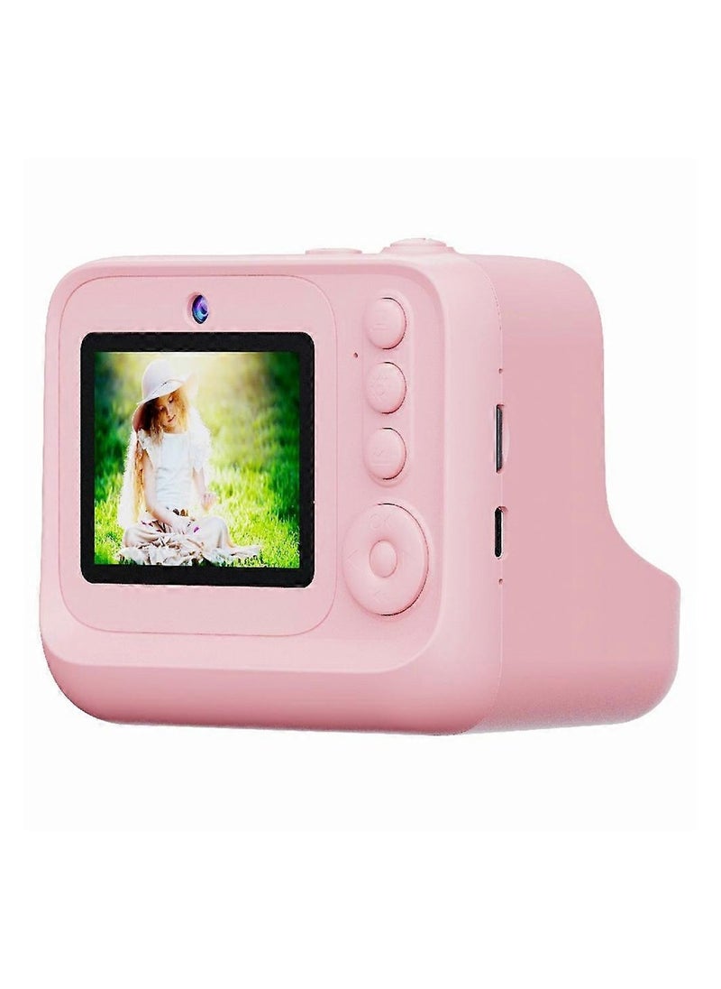Mini Children 2.4-inch HD Dual Lens Instant Camera Photo Printer pink  - Image 2