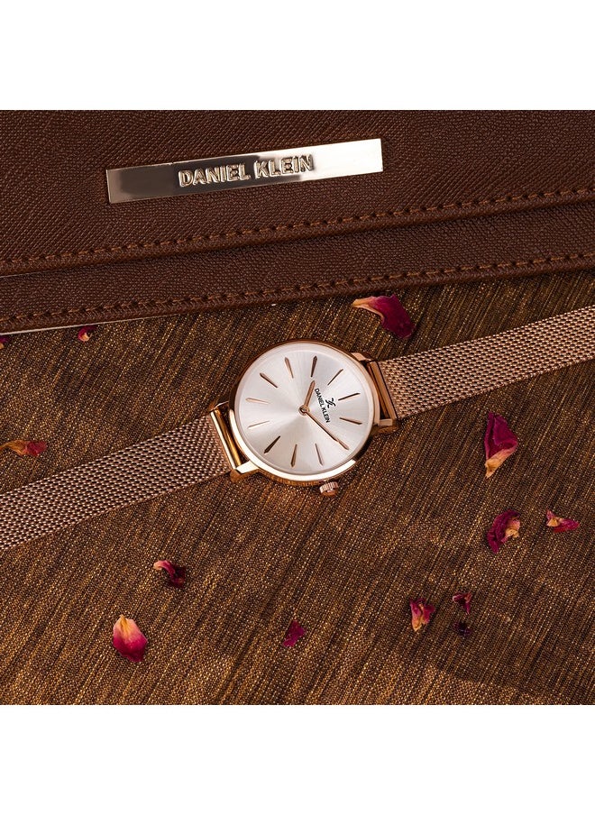 DANIEL KLEIN Daniel Klein Fiord-Ladys Analog Silver Dial Women's Watch-DK11695-2  - Image 4