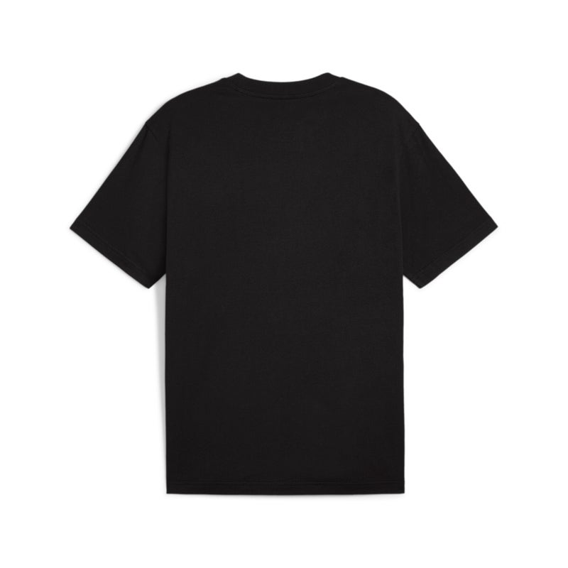 PUMA CLASSICS Mens Black Graphic T-shirt - Image 2